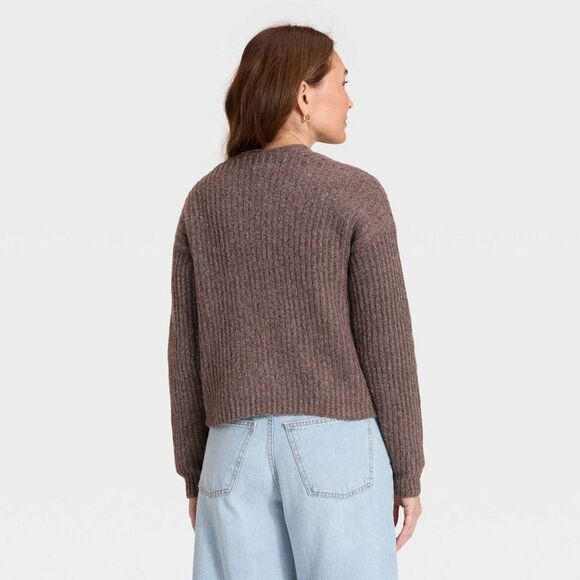 Universal Thread - Women's Cozy Cardigan - Universal Thread Brown XS Brown - Picture 2 of 4